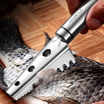 304不锈钢鱼鳞刮鱼鳞刨刀去鱼鳞器刮鳞器刷鱼鳞刀厨房小工具