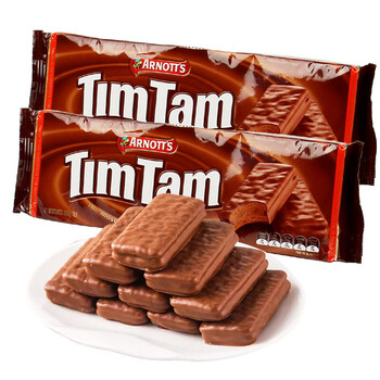 雅乐思天甜timtam巧克力夹心饼干澳大利亚进口 饼干糕点 原味200g*2袋