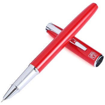 毕加索（pimio）钢笔 签字笔财务特细0.38mm商务办公礼品成人学生练字男女开学礼物马拉加系列916法兰红