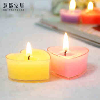 包邮生日浪漫蜡烛套餐2盒装 心形求婚蜡烛求爱表白蜡烛爱心蜡烛 小蜡烛单只 白色10只装