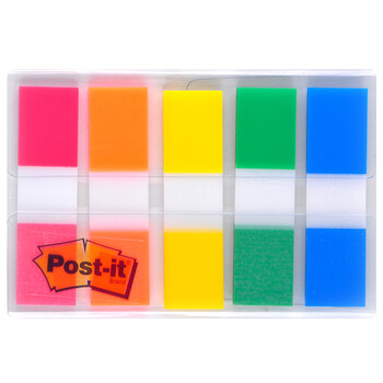 3M【全网低价】便签 报事贴/便利贴/便签纸/透明指示标签 办公用品 学习用品文具 683-5CF（5色装）