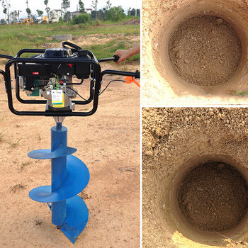 电钻地钻 挖坑挖洞机植树挖孔种植机 打桩机 直径200钻头(非机器)