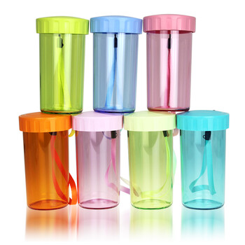 
                                                                                特百惠（Tupperware）水杯茶韵随心杯塑料杯500ml带杯绳茶隔 美唇红                