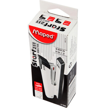 马培德Maped 简致订书机 手工DIY经典黑白耐用订书器适用24/6 26/6订书针 办公学习用品(亚光白)392714CH 马培德Maped 简致订书机 手工DIY经典黑白耐用订书器适用24/6 26/6订书针 办公学习用品(亚光白)392714CH