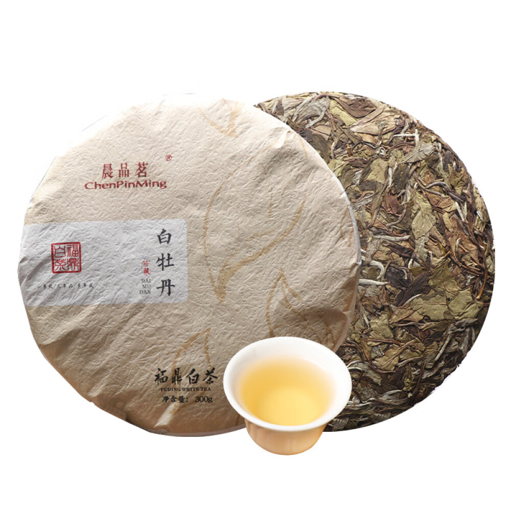 2018年福鼎白茶白牡丹明前高山紧压饼老白茶茶叶 花香白牡丹福鼎白茶饼 珍藏老白茶白牡丹 单片300g