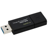 金士顿（Kingston）128GB USB3.0 U盘 DT100G3 读速130MB/s 黑色 滑盖设计 时尚便利