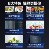 【2021新品】海尔冰箱三门风冷无霜235升智能双变频一级能效干湿分储家用小型节能电冰箱 【BCD-2 3 5WLHC35DDY-银河灰】