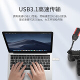 SSK飚王USB3.1 U盘 银色 FDU010 金属外壳 高速读写 流年 256G