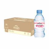 依云（evian）法国原装进口矿泉水 330ml*24瓶(软瓶)饮用水新老包装随机发货 