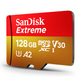 闪迪（SanDisk）128GB TF（MicroSD）存储卡 U3 C10 A2 V30 4K 至尊极速移动版内存卡 读速160MB/s