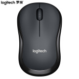 罗技（Logitech）M220 静音鼠标 无线鼠标 办公鼠标 对称鼠标 带无线微型接收器 灰黑色