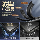 KOOLIFE小米11Ultra手机壳素皮镜头全包mi十一保护套防摔抗震5g金属镜头保护圈 薄高档软壳潮男女时尚-静夜黑