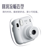 富士instax立拍立得 一次成像相机 mini11 冰晶白（含官方配件包）