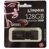 金士顿（Kingston）128GB USB3.0 U盘 DT100G3 读速130MB/s 黑色 滑盖设计 时尚便利