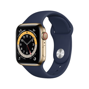 AppleMJXN3CH/A】Apple Watch Series 6智能手表GPS+蜂窝款44毫米金色 