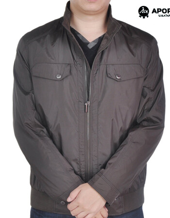 pole阿波罗商务休闲深棕色男款聚酯外套5030 黄 180【图片 价格 品牌