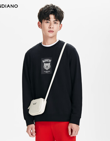 11促销〔京东精选〕新男装秋装棉质虎头字母印花套头卫衣男3gc304738p