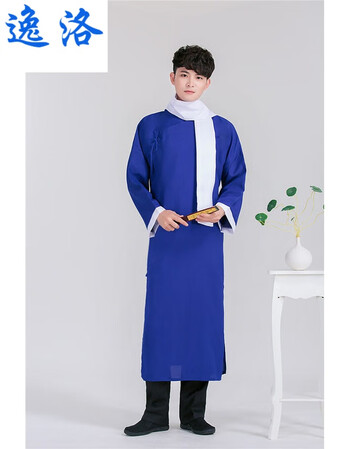 相声大褂加大成人儿童演出服装相声服长衫大褂长袍成人马褂相声三句半表演