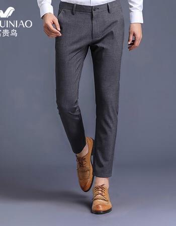 京东优选〗男装季新款休闲裤男小脚九分裤青年男士商务休闲西裤男