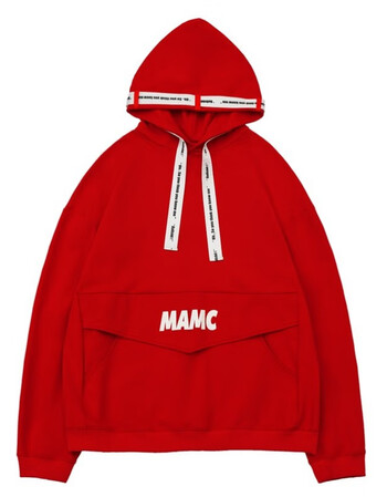 mamc 18ss 国潮早秋新品字母三色连帽卫衣男女情侣宽松嘻哈外套潮