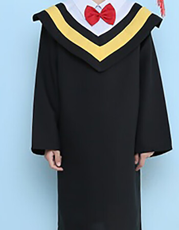 幼儿园博士服学士服演出服博士帽毕业礼服得奖服sn6752 单独黄边衣服
