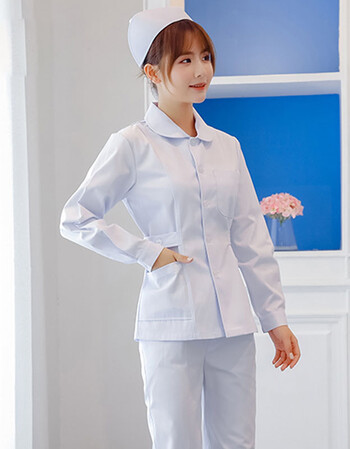 护士服长袖冬装女修身护士服护士裤分体套装短款医院护工工作服医护工