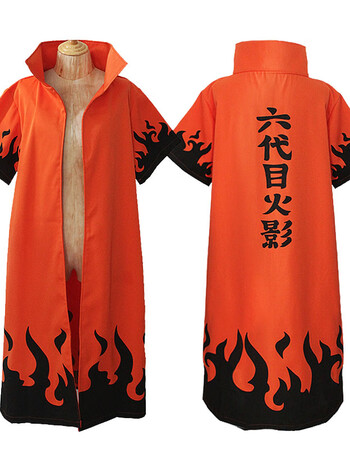 火影忍者晓鹰组织披风鸣人佐助四六七代目cos服波风水门长袍衣服 六代