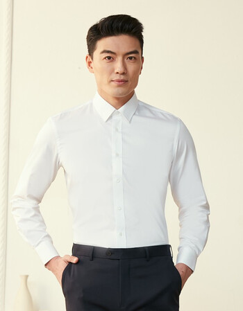 结婚男士高端抗皱衬衣白色1130免烫工艺白色150739170110130斤左右