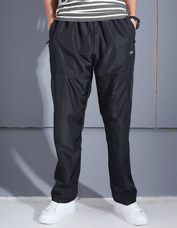 春夏季涤纶薄款男防风长裤加网休闲青年直筒耐磨宽松工作裤66单层薄款