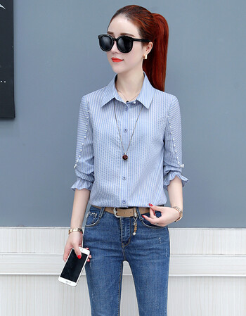 女装 衬衫 黑法儿(hei fa er) 【京东好货】春款衬衣女2019新款韩版