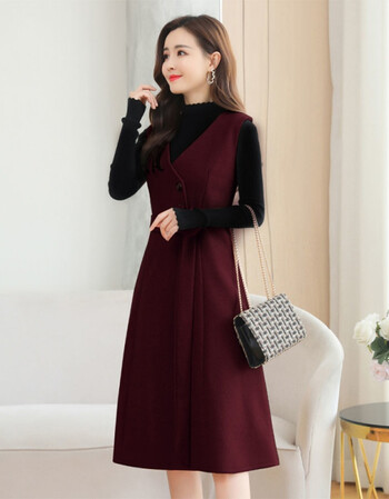 酒红色【单裙】 9076 s 【建议80-90斤】