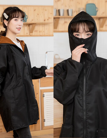 畅印冬季外套罩衣女大人加绒加厚外穿工作服男士防水大褂防脏成人冬天