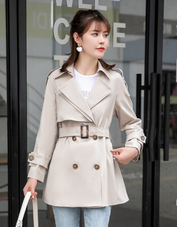 风衣外套中款女秋季新款韩版宽松时尚气质流行收腰显瘦英伦风小个子
