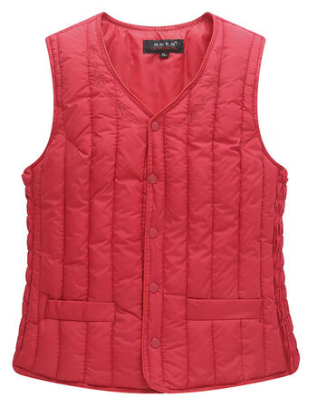 坎肩保暖女士内穿棉贴身背心尚新22年潮品董小雅sn5635枣红色5xl建议