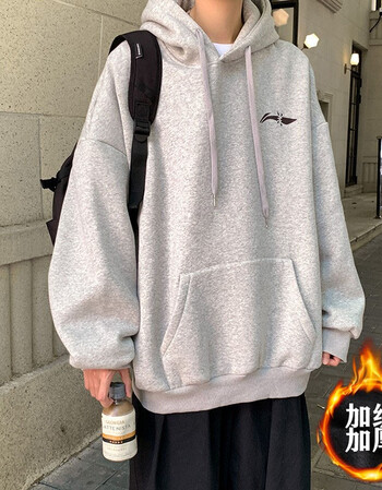 独立至卫衣男连帽外套春秋季男装上衣港风宽松衣服潮牌ins青少年春装