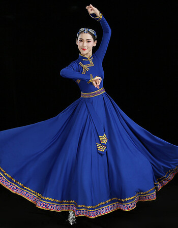 【京东优选】 新款少数民族蒙古族服装舞蹈演出服蒙古袍女成人