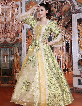 欧洲女宫廷服装欧式宫廷装多色朱丽叶公主舞台话剧演出服摄影 浅绿色