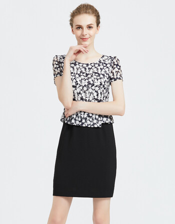 轩妮娅女装早春修身蕾丝连衣裙2019新款春季新品原创设计专柜精品 kq1