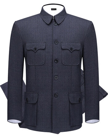 【京选尚品】春秋款中老年男中山装套装中山服军便装爸爸爷爷秋冬休闲