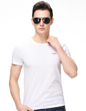 潮流品牌中青年男装休闲时尚印花字母半袖体恤衫 【k26】白色 xxxl