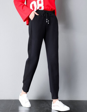 布朗舒格运动裤女2019新款春薄款宽松显瘦学生休闲裤裤子百搭束脚裤