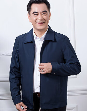 【京东优选 拼购秒杀热卖款】 爸爸装2018新款中年男装夹克衫春秋薄款