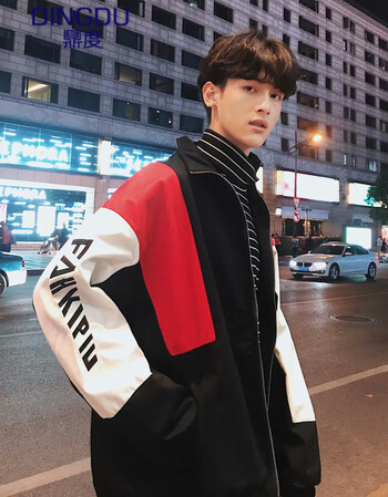 流行工装男春装宽松翻领夹克男士2019新款酷潮流韩版学生帅气外套