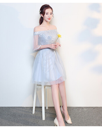 中式伴娘服短款伴娘团艺考生礼服演出服少女表演学生连衣裙姊妹装