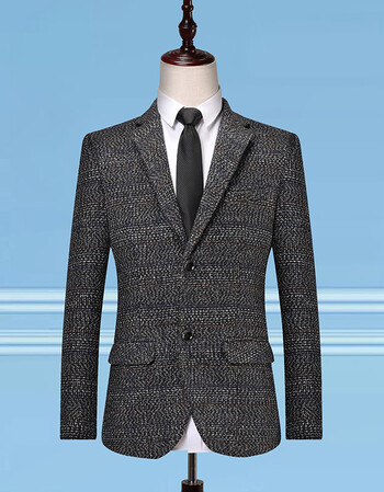 商务西装男职业上班正装夹克西服外套男士上装修身结婚伴郎婚礼单西大