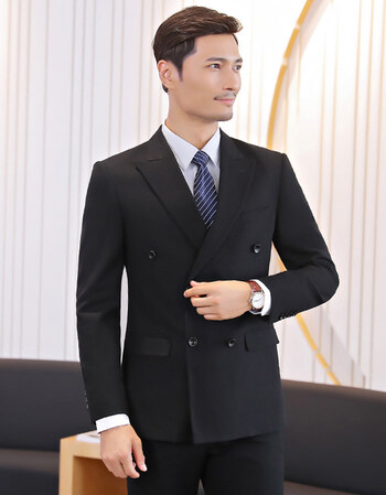 珂梵图2018秋装新款男女同款商务职业装西服套装面试正装西装工装工作