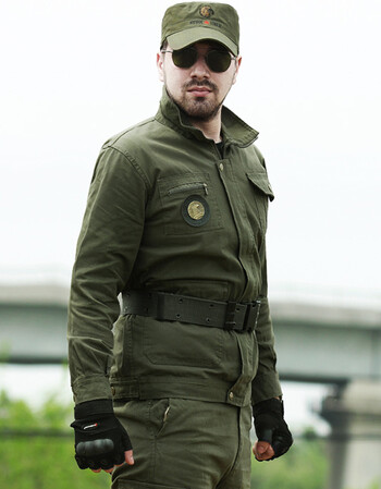 秋军迷军绿色迷彩服套装耐磨军装男士电工焊工劳保服工作服套装男 185