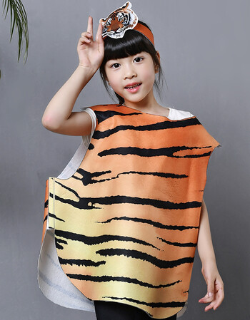 男女童手工时装走秀服装儿童环保水果蔬菜演出服幼儿园动物表演服