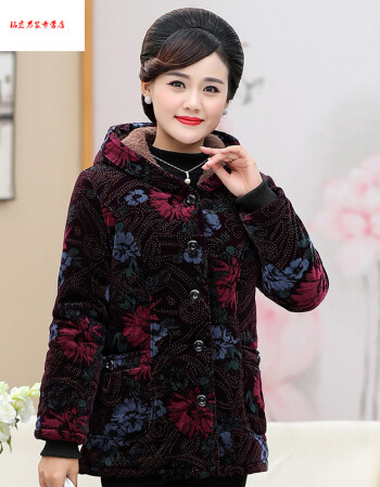 大碼60-70歲中老年女冬裝棉服40歲50老年人棉衣服媽媽外套奶奶加絨