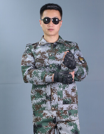 迷彩服套装男耐磨秋季学生军训服女上衣特种兵军装外套劳保工作服